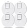 EVA LOGIK Window Alarm System 4Pack UltraLoud 120dB Alarms with Advanced Vibration Sensors Window Security Alarms for Glass Break Detection Features Low Battery LED Indicator