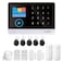 Splenssy WiFi GSM Home Alarm Security System 24in LCD Wireless DIY Smart Home Burglar Security Alarm System 10 Piece Kit Compatible with Alexa Google Home Voice Control