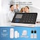 Splenssy WiFi GSM Home Alarm Security System 24in LCD Wireless DIY Smart Home Burglar Security Alarm System 10 Piece Kit Compatible with Alexa Google Home Voice Control