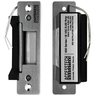 AccessTech Innovations Heavy Duty Electric Strike Door Lock ANSI Standard Access Control System 2200 LBS FailSecureFailSafe Adjustable 12VDC Input Voltage Model 300