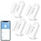 XFOX Tuya Zigbee Door and Window Sensor Wireless Mini Contact Sensor Requires Tuya Zigbee Hub Smart Life Zigbee Connection Compatible with AlexaGoogle Assistant 4Pack