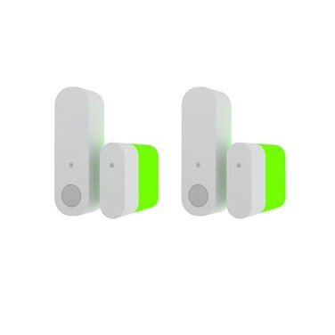 Security Sensor Spacers ADT Alarm Magnet Riser 2 Pack Glow in the Dark Set with 3M Adhesive Easy Mount to Any Doorway Window and Entryway Ring SensorMagnet Not Included 1 inch