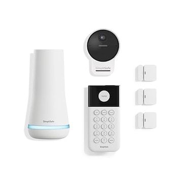 SimpliSafe 6 Piece Wireless Home Security System with Outdoor Camera Optional 247 Professional Monitoring No Contract Compatible with Alexa and Google Assistant