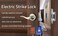 YUHANUS Smart Door Access Control System Electric Strike Lock Kit with Tuya App Remote Control Stainless Steel Exit Button