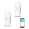 SENCKIT Smart Vibration Sensor Wireless Glass Break Detector WiFi Door Sensor with App Alerts Adjustable Sensitivity Glass Break Security Sensor for Alarm System and Smart Home Automation 2Pack