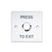 YUHANUS Push to Exit Button for Door Access Control Waterproof Stainless Steel Shell 4 Contact Output
