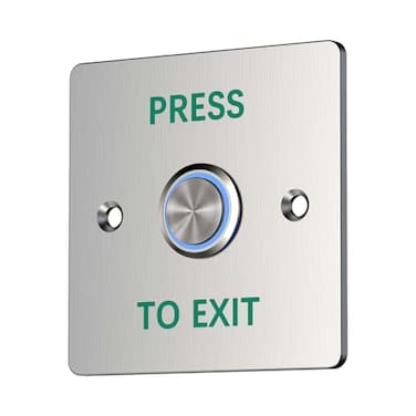 YUHANUS Push to Exit Button for Door Access Control Waterproof Stainless Steel Shell 4 Contact Output