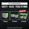 Security Sensor Spacers Alarm Magnet Riser Compatible with SimpliSafe 5 Pack Glow in the Dark Set with 3M Adhesive Easy Mount to Any Doorway Window and Entryway SensorMagnet Not Included 12 inch