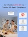 Heiman Carbon Monoxide Detectors Mini CO Detector Long Battery Operated UL 2034 5th Figaro Sensor85 dB AlarmTest Silence Button Small CO Alarm for Home Hotel Rental Apartment C1S