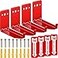 LEIFIDE Fire Extinguisher Holder for 540 lb Fire Extinguisher Wall Mount with Screws Gaskets Self Adhesive Safety Sticker Sign Wall Hook Universal4 Pcs