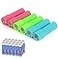 Hilngav 9LED Mini Flashlight 6Pack Small Multicolor Flashlights with Lanyard 18 AAA Batteries Included for Hurricane Supplies Christmas Gifts Stocking Stuffers
