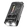 BORUIT V10 Small Powerful Flashlight with 365nm UV Black Light Super Bright USB C Rechargeable Led Keychain Flash Light with Cob Side Light Magnet