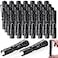 Zhehao 30 Pcs Mini Led Flashlight Bright Aluminum Penlight Flashlights with Clip Small Water Resistant Pocket Flash Light for Night Reading Emergency HurricaneWhite Light 35 Inch