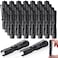 Zhehao 30 Pcs Mini Led Flashlight Bright Aluminum Penlight Flashlights with Clip Small Water Resistant Pocket Flash Light for Night Reading Emergency HurricaneWhite Light 35 Inch