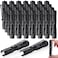 Zhehao 30 Pcs Mini Led Flashlight Bright Aluminum Penlight Flashlights with Clip Small Water Resistant Pocket Flash Light for Night Reading Emergency HurricaneWhite Light 35 Inch