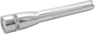 MagLite Mini Maglite Pro LED 2Cell AA Flashlight High Lumen WaterResistant Adjustable Focus Silver