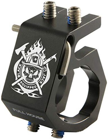 Fire Cam Blackjack Firefighter Helmet Aluminum Flashlight Holder Full House