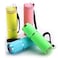 Mudder 4 Pieces Glow in Dark Flashlights Set 9 LED Mini Flashlights Rubber Coated with Handle LED Fluorescent Aluminum Portable Flashlight for Parties Hiking Camping 4 Colors