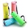 Mudder 4 Pieces Glow in Dark Flashlights Set 9 LED Mini Flashlights Rubber Coated with Handle LED Fluorescent Aluminum Portable Flashlight for Parties Hiking Camping 4 Colors