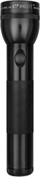 MagLite 2Cell D Incandescent Flashlight WaterResistant Adjustable Beam HighIntensity Xenon Bulb Black