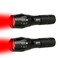 AuKvi 2 Pcs Powerful Red LED Flashlight Long Range Red Hunting Light Torch Zoombale Waterproof Best for Astronomy Aviation Night Observation