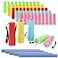 Hilngav 50 Pack 9LED Mini Flashlight Bulk Small Multicolor Flashlights with Lanyard Batteries Included for Hurricane Supplies Christmas Gifts Stocking Stuffer