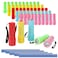 Hilngav 50 Pack 9LED Mini Flashlight Bulk Small Multicolor Flashlights with Lanyard Batteries Included for Hurricane Supplies Christmas Gifts Stocking Stuffer