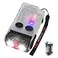 BORUIT V20 LED Small Powerful EDC Flashlight with Clip180Head SwivelsSuper Bright USB C Rechargeable Mini Pocket Keychain Flash Light with Red COB Light14 ModeIP67Magnetic110DB BuzzerWhite