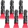 Honoson Red Light Flashlight LED Single Mode Torch 1 Mode Scalable Red Lens Filter Flashlight for Night Astronomy Aviations Observation Beach Safe6 Pieces