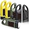 Mudder 6 Pcs Hand Crank Solar Powered Flashlights Emergency Rechargeable LED Handheld Flashlights for Survival Gear Outdoor Sports Camping Hiking Backpack SafetyGreen Yellow Black