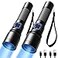 Consciot UV Flashlight Blacklight USBC Rechargeable 365nm LED Ultraviolet Light Portable Woods Lamp for Pet Urine Detection Dry Stains Bed Bug Curing Resin and Gel Nails Yooperlites 2 Pack