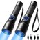 Consciot UV Flashlight Blacklight USBC Rechargeable 365nm LED Ultraviolet Light Portable Woods Lamp for Pet Urine Detection Dry Stains Bed Bug Curing Resin and Gel Nails Yooperlites 2 Pack