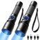 Consciot UV Flashlight Blacklight USBC Rechargeable 365nm LED Ultraviolet Light Portable Woods Lamp for Pet Urine Detection Dry Stains Bed Bug Curing Resin and Gel Nails Yooperlites 2 Pack