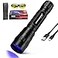 DARKBEAM UV Flashlight 365 nm Light Blacklight Mini Powerful Woods Lamp USBC Rechargeable LED 10W Ultraviolet Flashlights Pocket Pet Urine Detector for Mineral Uranium Glass Resin Curing