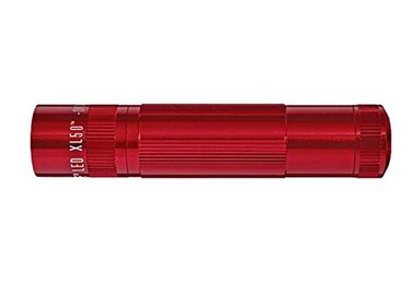 Maglite XL50 LED Flashlight Compact and Powerful with MultiMode Functionality WaterResistant 3Cell AAA BatteryPowered Red