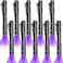 Honoson 10 Pieces UV Black Light Flashlight Small Blacklight Flashlights Pen Lights for Leak Pet Urine Hotel Inspection Dry Stain and Dye Detector 52 Inches Long