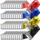 Leelosp 48 Pcs Hand Crank Flashlight No Battery Required Cranked Flashlight Manual Press Flash Light Squeeze Light for Camping Hiking Power Outage Gift Red Blue Yellow Gray