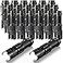 Fumete 20 Pieces LED Flashlight Mini 3 Mode Tactical Torch Small Water Resistant Pocket Flash Light Adjustable Focus Light Pen for Men Father Indoor Outdoor HikingBlack