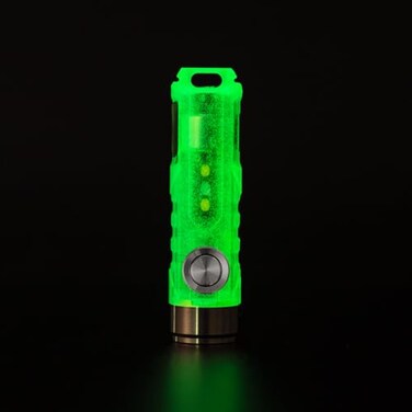 RovyVon A5U G4 Keychain EDC Flashlight Glow in The Dark 650 Lumens High Lumen Rechargeable LED Keychain Flashlights with Sidelight Magnetic Pocket Clip Included for HandsFree Work