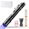 LIGHTFE Blacklight 395nm UV Flashlight UV301APlus with SSC UV LED Pure Beam for UV Glue Curing Light Rock and Mineral Fluorescent Glowing Pet Urine Detector Light AC Leak Detector