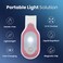 Lightsflo Clipglow Nurse Light Clip On for Night Shift Bright Lightweight Magnetic Portable USB Rechargeable Flashlight for Badge 810 Hours Battery 4 Settings 1025 Lumens Nurse GiftPink