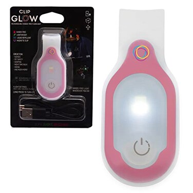 Lightsflo Clipglow Nurse Light Clip On for Night Shift Bright Lightweight Magnetic Portable USB Rechargeable Flashlight for Badge 810 Hours Battery 4 Settings 1025 Lumens Nurse GiftPink