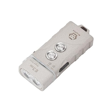 RovyVon E3 Plus Rechargeable EDC Flashlight 700 Lumen Dual Power Supply USB Charging or AAA Battery Powered Small Pocket LED Flashlight with Hat Clip for Outdoor Camping Emergency Easy to Find