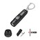 TUNENGE S15Pro Keychain Flashlight750 High Lumen EDC Pocket Flashlight with ClipUSB C Rechargeable Mini Flashlight with MagnetSuitable for Hiking Camping RepairBlack