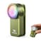 Wurkkos HD03 EDC Flashlight Rechargeable Clipon Light 680Lumens Mini Pocket Flashlight with RGB Magnetic Small Flat Flashlight for Camping Repairing Signaling Cycling Green