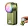 Wurkkos HD03 EDC Flashlight Rechargeable Clipon Light 680Lumens Mini Pocket Flashlight with RGB Magnetic Small Flat Flashlight for Camping Repairing Signaling Cycling Green