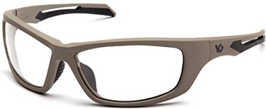 Venture Gear Howitzer Safety Glasses Clear LensTan Frame