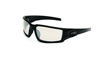 Honeywell Uvex by Hypershock Safety Glasses Black Frame with SCTReflect 50 Lens AntiScratch Hardcoat S2943