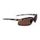 Crossfire Eyewear 291113 Es5 Polarized Safety Glasses with High Definition Brown Polarized Lens and Crystal Brown Frame