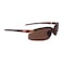 Crossfire Eyewear 291113 Es5 Polarized Safety Glasses with High Definition Brown Polarized Lens and Crystal Brown Frame